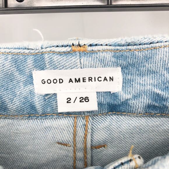 GOOD AMERICAN Maternity Good Girlfriend Jeans 2/26 Blue Indigo026 NWT - Picture 6 of 7